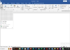 Using of Tables in Word